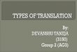 Types of translation