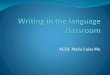 Ideas for Writing in the language classroom