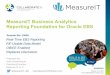 MeasureIT Business Analytics for Oracle EBS OAUG Collaborate 2015 Presentation