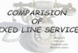 COMPARISON OF FIXED LINE SERVICES