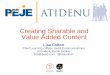 Atidenu webinar 1: Sharable Content and Adding Value