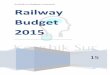 Railway budget  2015 in details