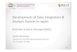 Development of Data Integration & Analysis System in Japan