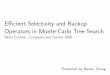 Efficient Selectivity and Backup Operators in Monte-Carlo Tree Search