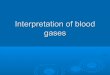 Interpretation of blood gases