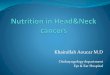 Nutrition in head and neck cancer
