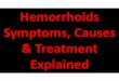 What are symptoms of hemorrhoids