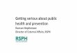 Duncan Stephenson, Director of External Affairs at Royal Society of Public Health