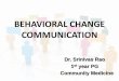 Behavioural change communication
