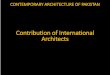 Role of international architects building in Pakistan