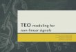 TEO modelling for non-Linear signals