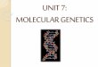 Unit7 Molecular Genetics
