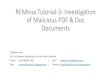 REMnux Tutorial-3: Investigation of Malicious PDF & Doc documents