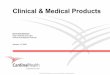 Clinical & Medical Products presentation