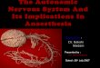 The autonomic nervous system and its implications in
