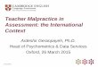 Teacher Malpractice in Assessment: the International Context: Ofqual Ethics Symposium