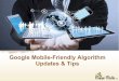 Google Mobile Friendly Algorithm Updates & Tips