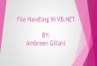 File handling in vb.net