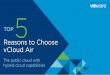 Top 5 Reasons to Choose vCloud Air
