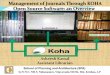 Management of Journals Through KOHA Open Source Software: an Overview