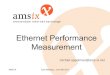 Ethernet Performance Measurement on the AMS-IX Platform