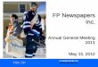 FP Newspapers Investor Presentation