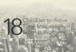 18 Checklist to Solve Time Management Biggest Problem