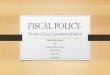 Fiscal policy  trends in taxes&expenditure