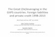 Juan Carlos Cuestas. The Great (De)leveraging in the GIIPS countries. Foreign liabilities and private credit 1998-2013