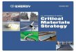Us dep energy critical materials strategy
