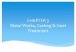 Chapter 3: Metal Works, Casting & Heat Treatment