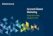 Account Based Marketing - SiriusDecisions - January TCOMCUG