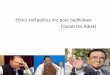 Ethics in Pakistan's politics