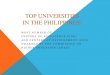 Top Universities in the Philippines!