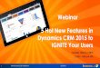 imason Webinar: Microsoft Dynamics CRM 2015 - 5 Hot New Features to Ignite Your Users!