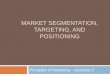 Po m   outcome 2 - market segmentation, targeting, and positioning