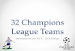 32 Champions League Teams Details by Mert Arkan