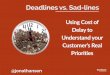 Deadlines vs. Sad-Lines: Using Cost of Delay to Understand your Customer's Real Priorities
