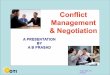 Cinflict management & Negotiation