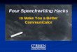 4 speechwriting hacks to make you a better communicator