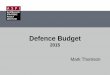 Dr Mark Thompson, Australian Strategic Policy Institute - 2014-2015 Defence budget predictions