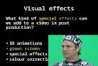 Music video - green screen & visual effects