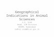 Geographical indications in animal sciences