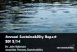 2013/2014 Annual Sustainability Report / 20-year Sustainability Strategy