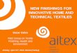 New finishings for innovative technical textiles