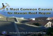5 Most Common Causes for Hawaii Roof Repair