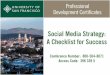 Social Media Strategy: A Checklist for Success