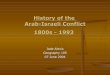 History Of The Arab Israeli Conflict