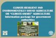 Climate resilient and environmentally sound agriculture - Module 5