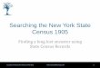 Search the 1905 New York State Census for Your Ancestor